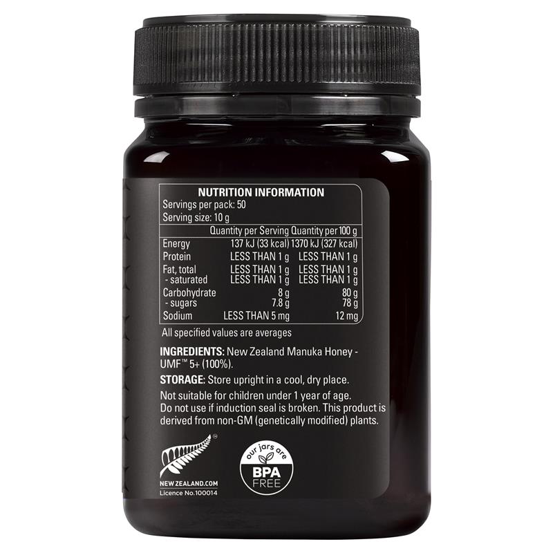 Comvita UMF 5+ Manuka Honey 500g (Not Available in WA)