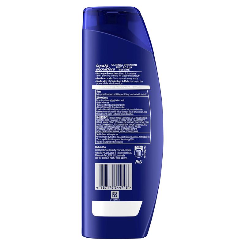Head & Shoulders Clinicals Dry Scalp Rescue Shampoo 400ml