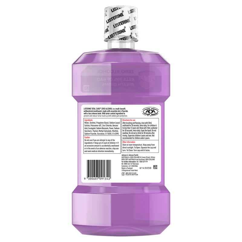 Listerine Mouthwash Total Care Zero 750ml