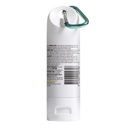 Invisible Zinc SPF 50+ Junior Clip On Sun Screen 60g
