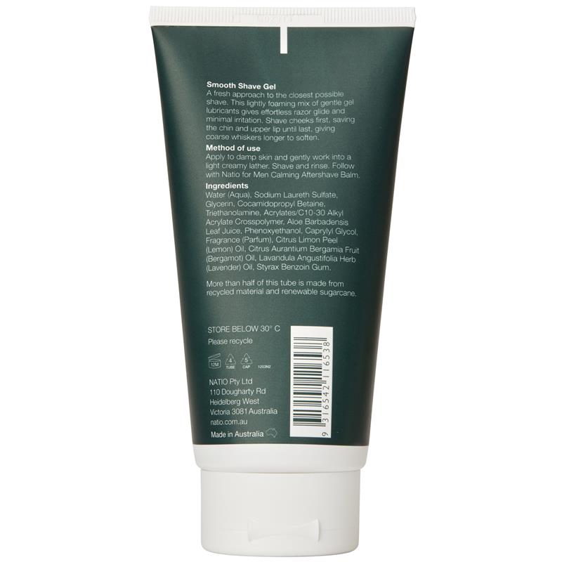 Natio Men's Smooth Shave Gel 150g
