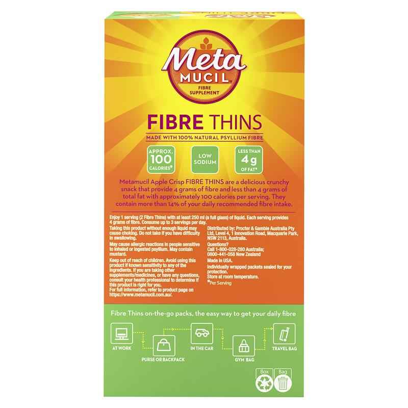 Metamucil Fibre Thins Apple Crisp 24 Pack