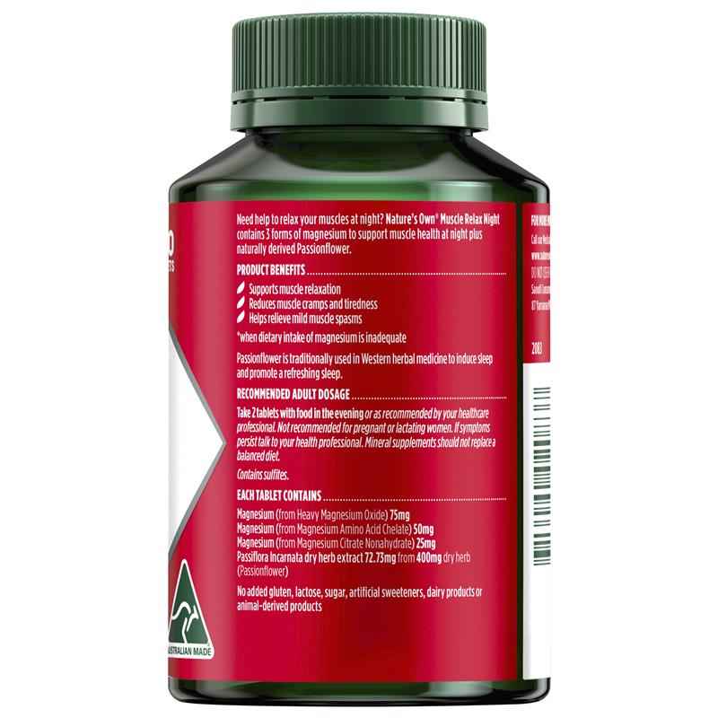 Nature's Own Muscle Relax Night 120 Tablets