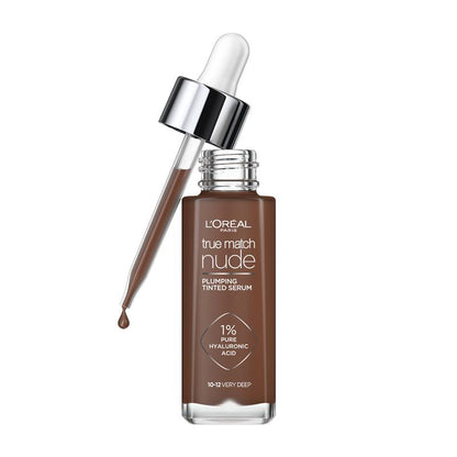 L'Oreal Paris True Match Nude Plumping Tinted Serum Foundation Deep 10-12
