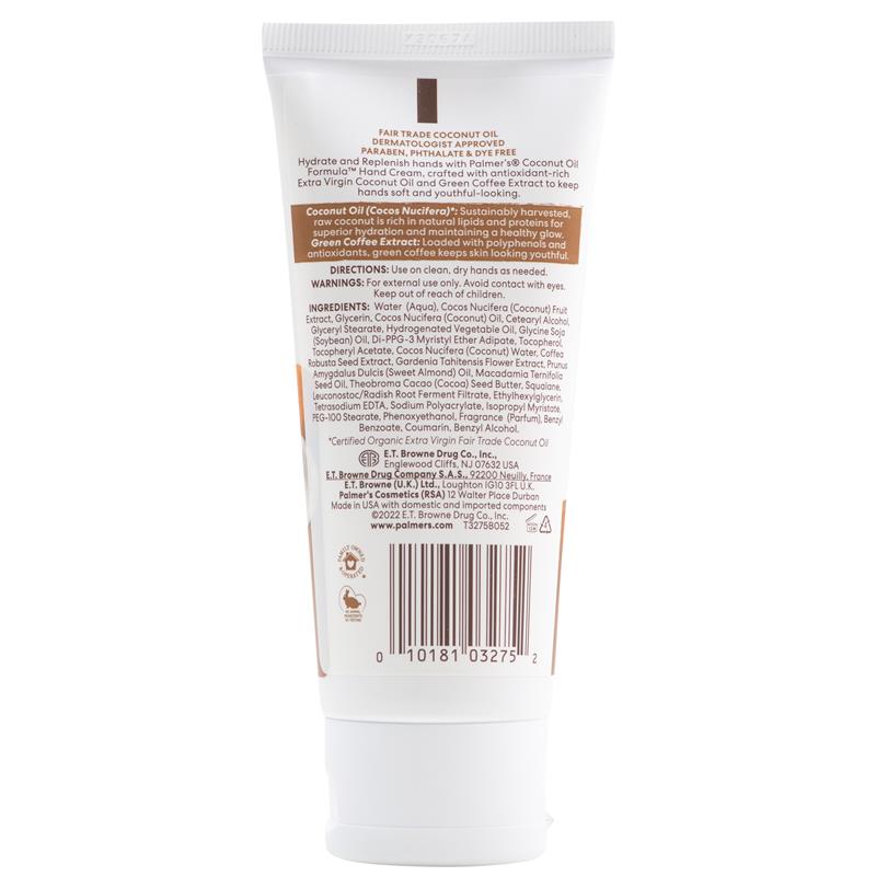 Palmer's Coconut Oil Hand Cream Tube 96g