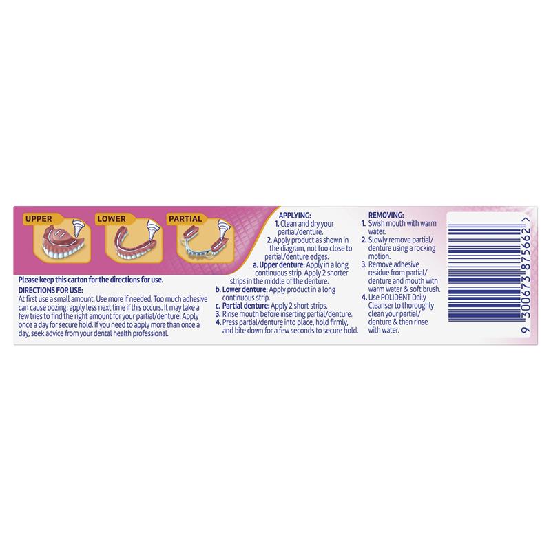 Polident Max Hold + Comfort Adhesive Cream 40g