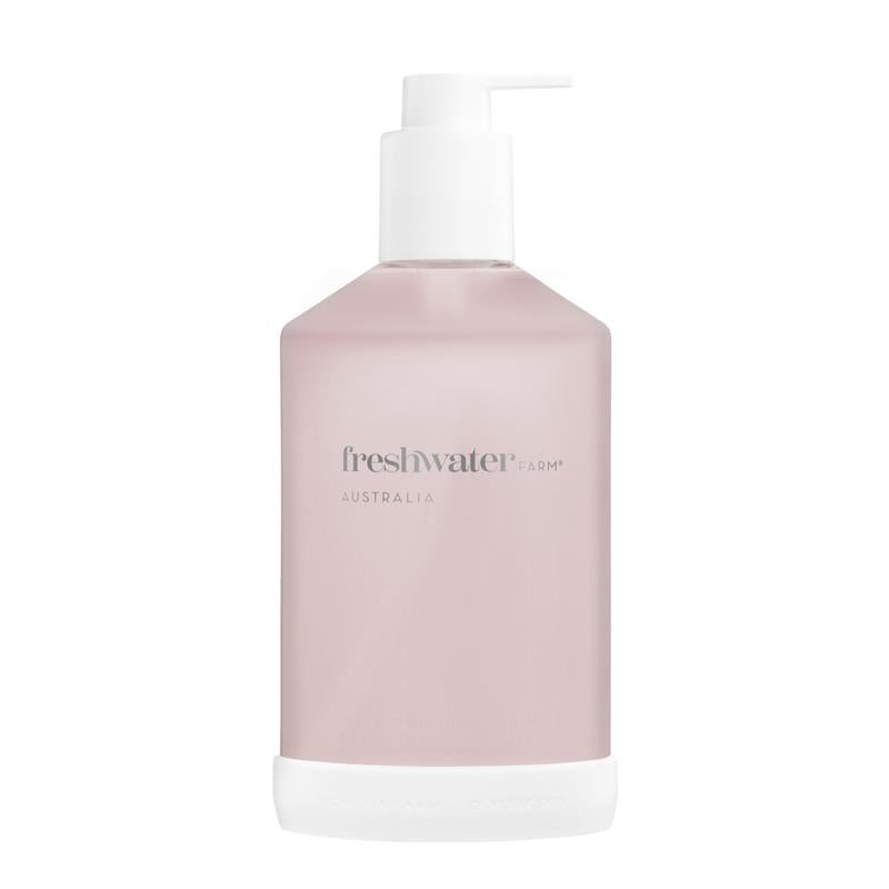 Freshwater Farm Refillable Glass Bottle Rosewater + Pink Clay 500ml