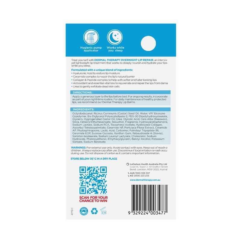 Dermal Therapy Overnight Lip Repair 10ml
