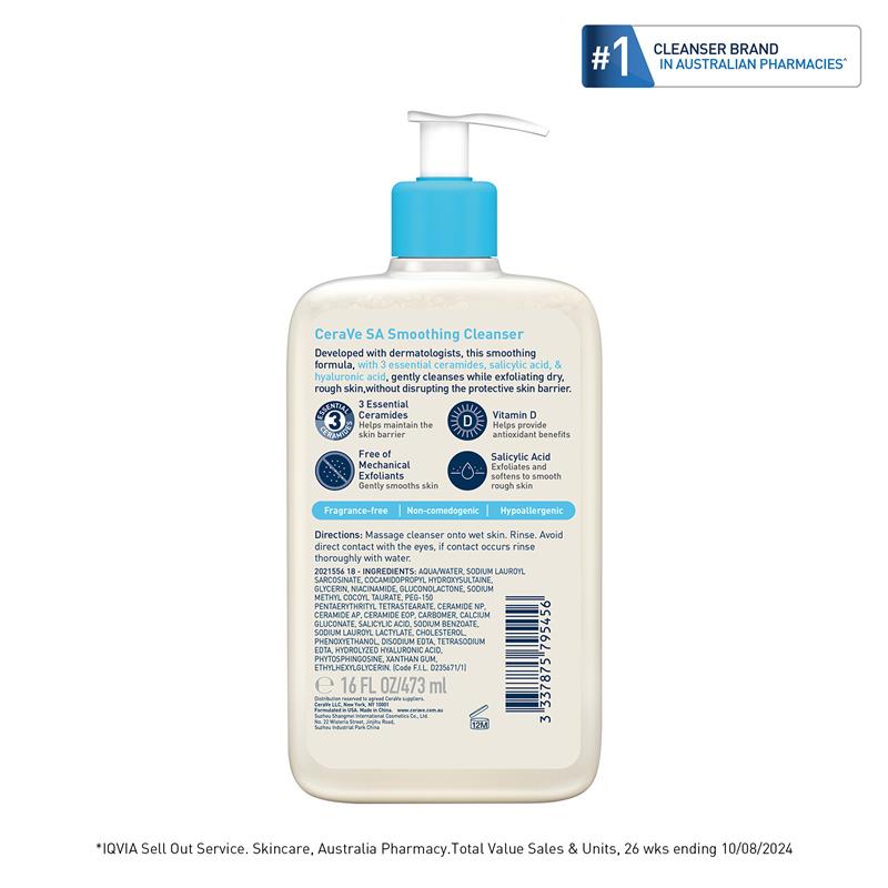 CeraVe SA Smoothing Cleanser 473ml