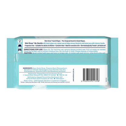 Wet Ones Be Gentle Sensitive Antibacterial Wipes 120 Pack Exclusive Size