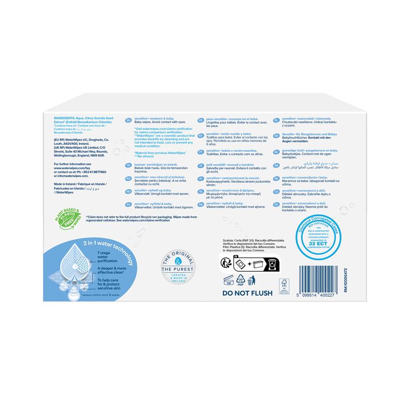 WaterWipes Baby & Newborn Sensitive Wipes 360 Pack