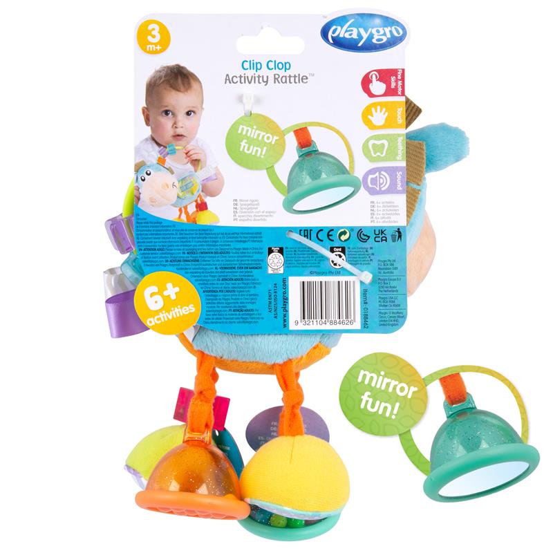 Playgro Clip Clop Activity Rattle