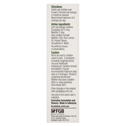 Bosisto's Eucalyptus Throat Lozenges 50g