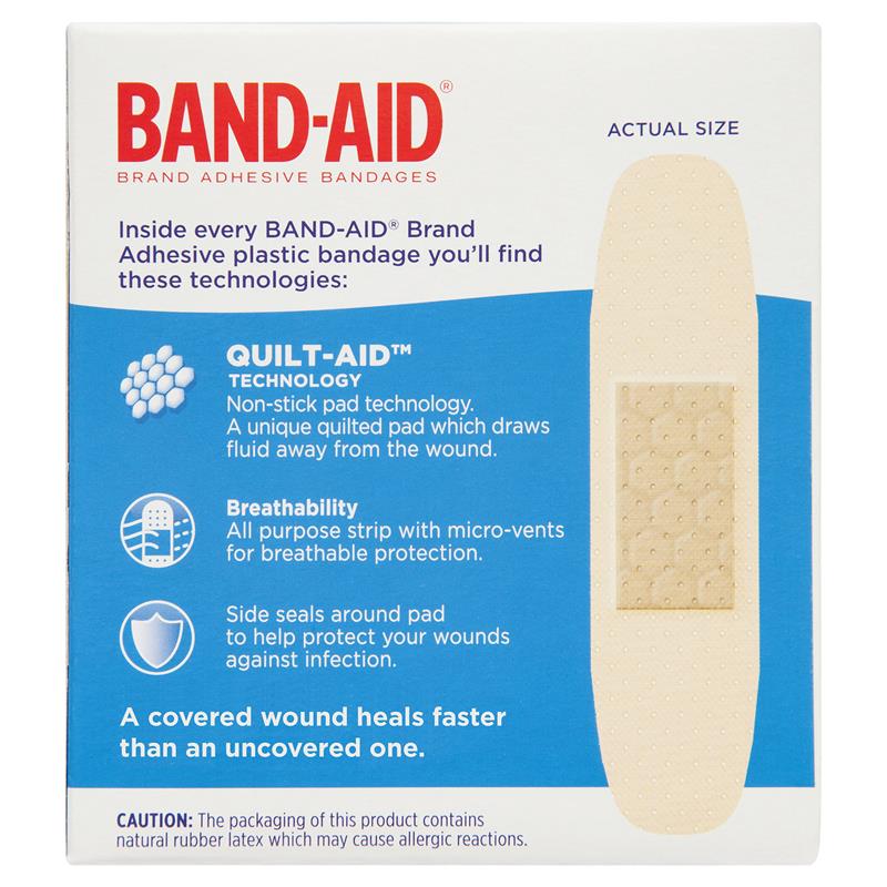 Band-Aid Plastic Strips 50 Pack