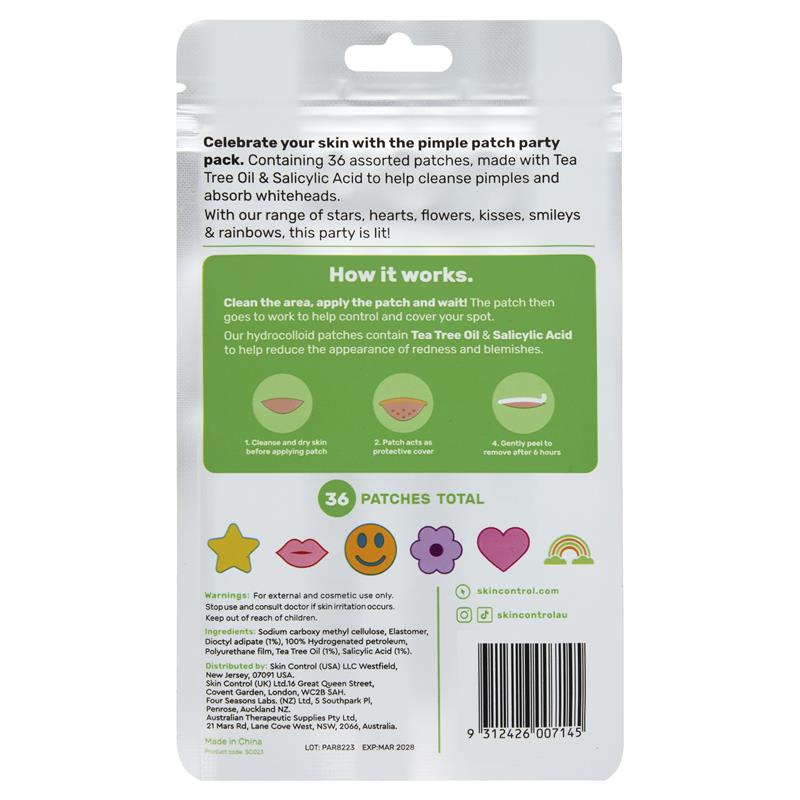 Skin Control Pimple Patch Party Pack 36 Patches