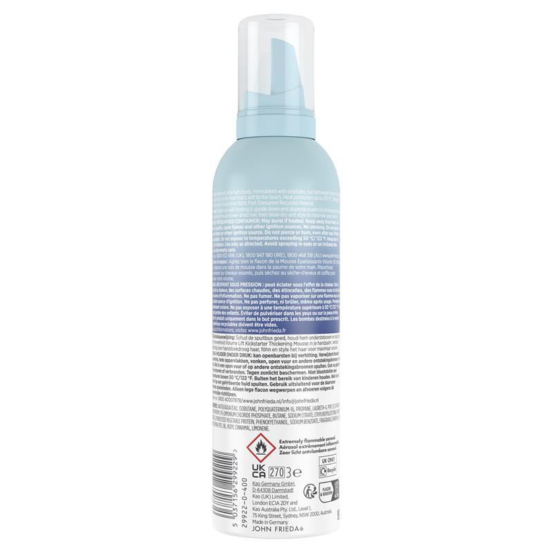 John Frieda Volume Lift Kickstarter Thickening Mousse 200ml