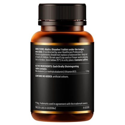 Go Healthy Activated B12 60 Orally Disintegrating Tablets