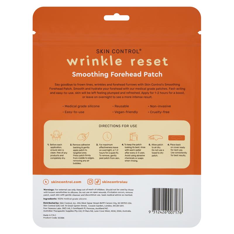 Skin Control Wrinkle Reset Smoothing Forehead Patch