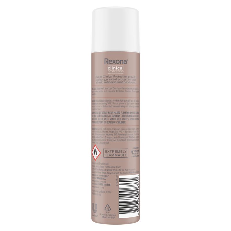 Rexona Women Clinical Protection Antiperspirant Aerosol Shower Clean 180ml
