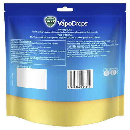 Vicks VapoDrops Butter Menthol 70 Lozenges