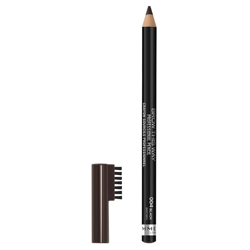 Rimmel Brow This Way Professional Pencil 004 Black Brown