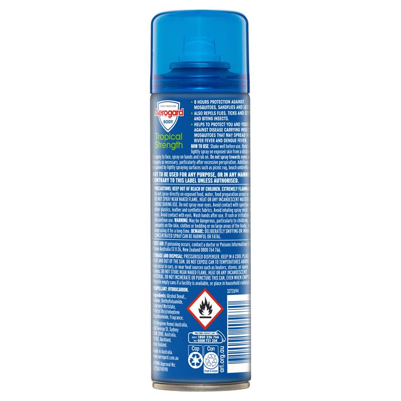 Aerogard Tropical Strength Insect Repellant 150g Aerosol