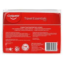 Colgate Travel Essentials Toothbrush, Toothpaste, Mouthwash, Floss & travel bag Pack