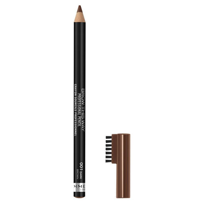 Rimmel Brow This Way Professional Pencil 001 Dark Brown