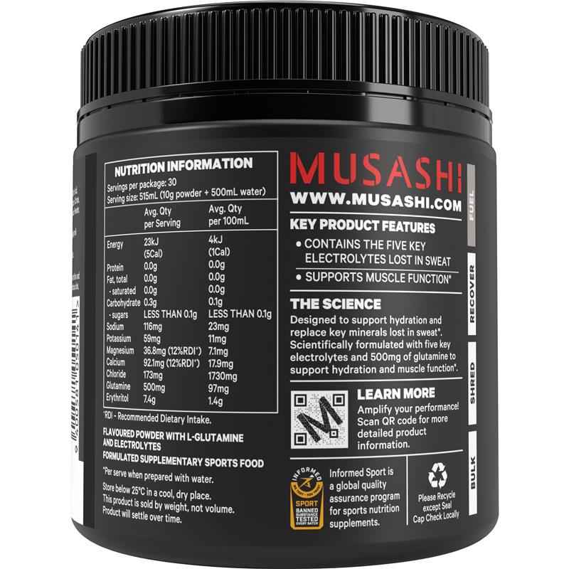 Musashi Electrolytes Watermelon 300g