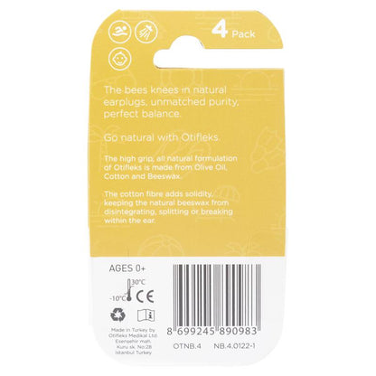 Otifleks Beeswax Earplugs  4Pk