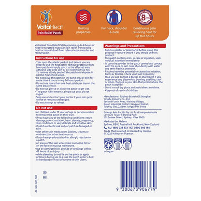 VoltaHeat Pain Relief Patch 2 Patches