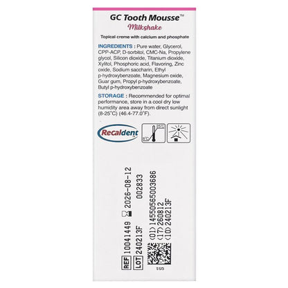 GC Tooth Mousse Milkshake 40g