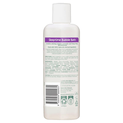Gaia Natural Baby Bubble Bath Sleeptime 250ml