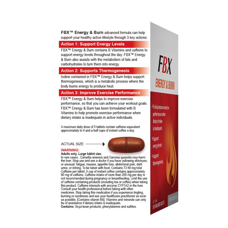 FBX Energy & Burn 60 Tablets