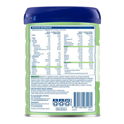 Novalac Allergy Rice Based Toddler Drink 12 Months + 800g