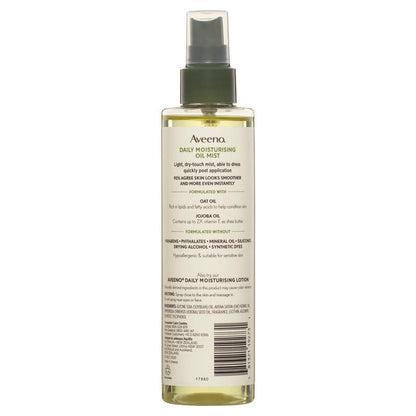 Aveeno Daily Moisturising Vitamin E Body Oil Mist Spray 200ml