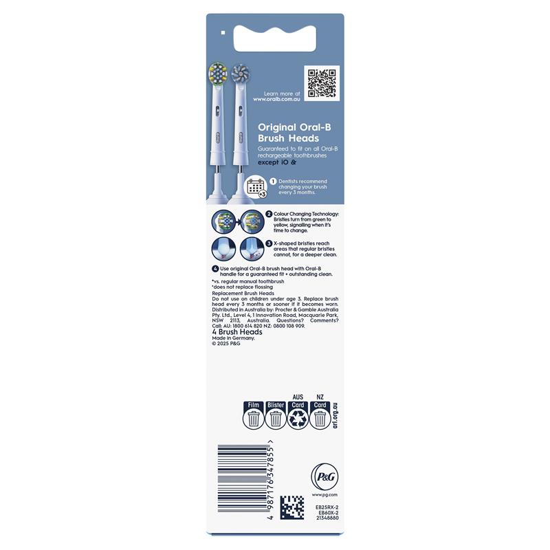 Oral B Power Toothbrush Variety Refills 4 Pack