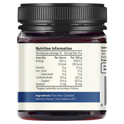 Barnes Naturals New Zealand Manuka Honey 250g MGO 550+