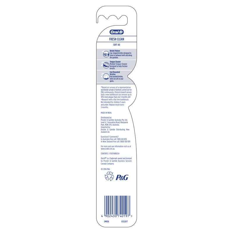 Oral B All Rounder Fresh Clean Soft Manual Toothbrush