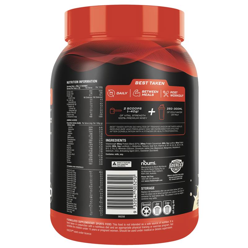 Vital Strength Launch Whey Protein Vanilla 1kg