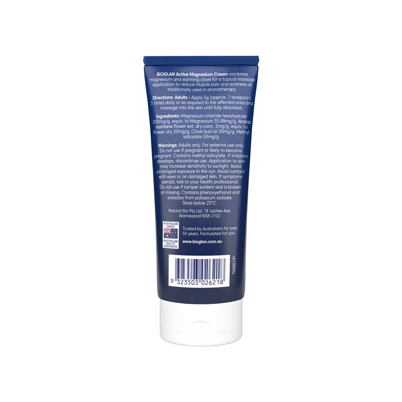 Bioglan Active Magnesium Cream 100g