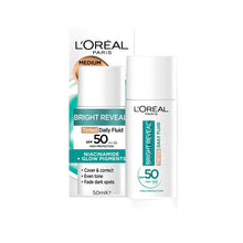 L'Oreal Bright Reveal Tinted SPF 50 Fluid Medium 50ml - GimmeNow