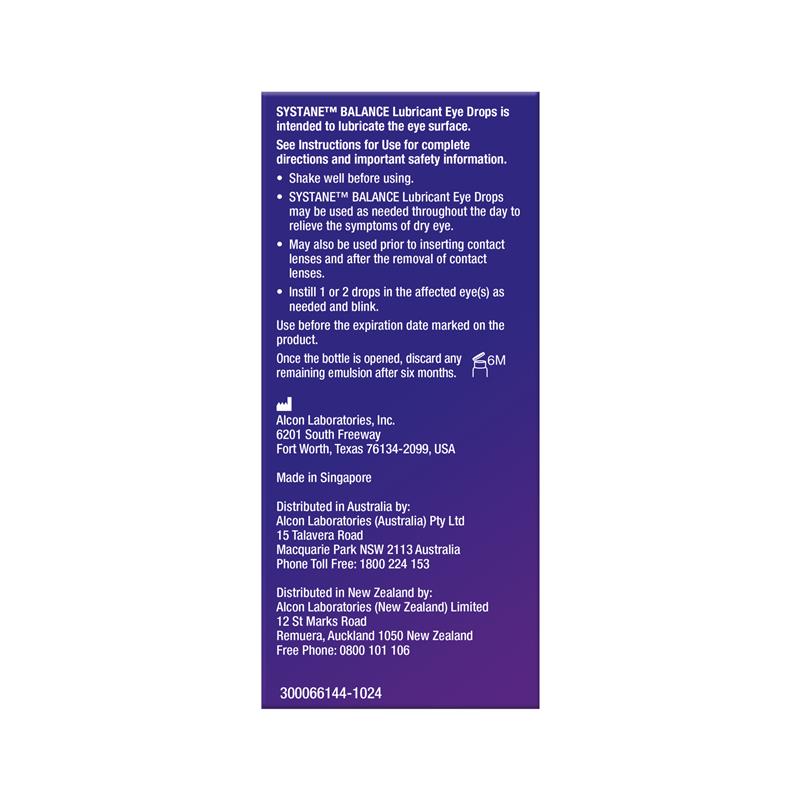 Systane Balance Lubricant Eye Drop 10ml