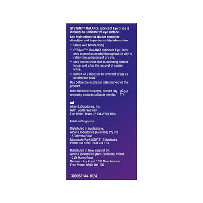 Systane Balance Lubricant Eye Drop 10ml