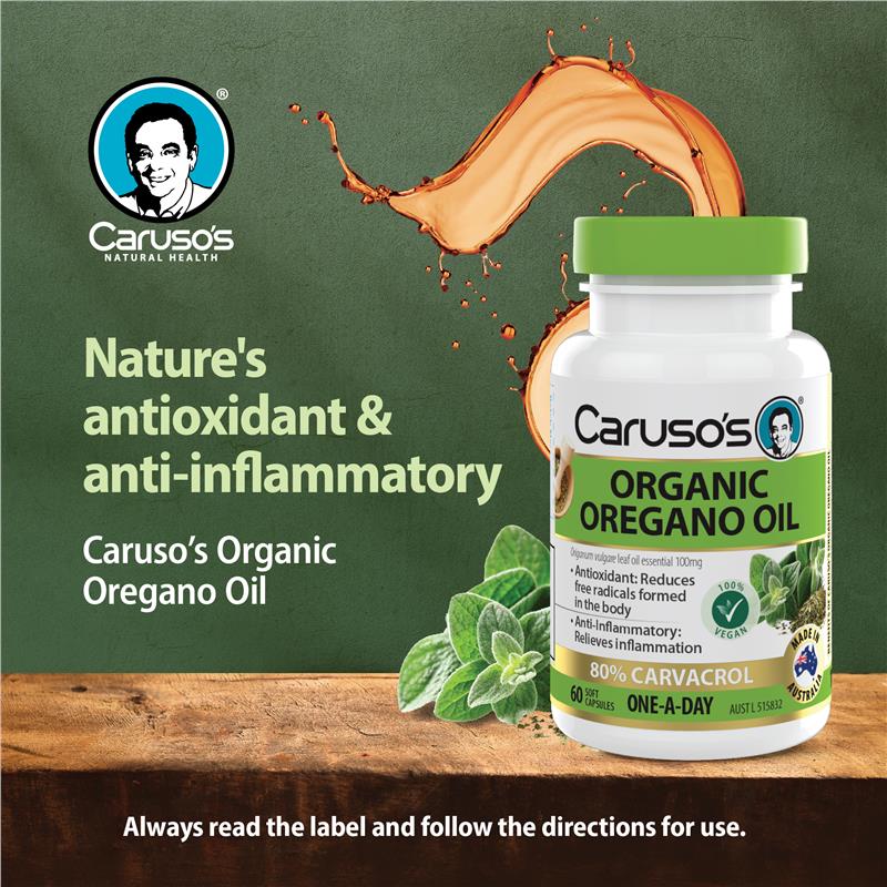 Carusos Oregano Oil 60 Capsules