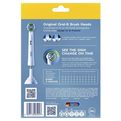 Oral B Power Toothbrush Everyday Clean Refills 16 Pack