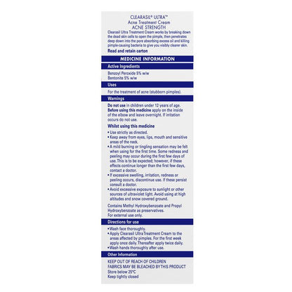 Clearasil Ultra Acne Treatment Cream 20g