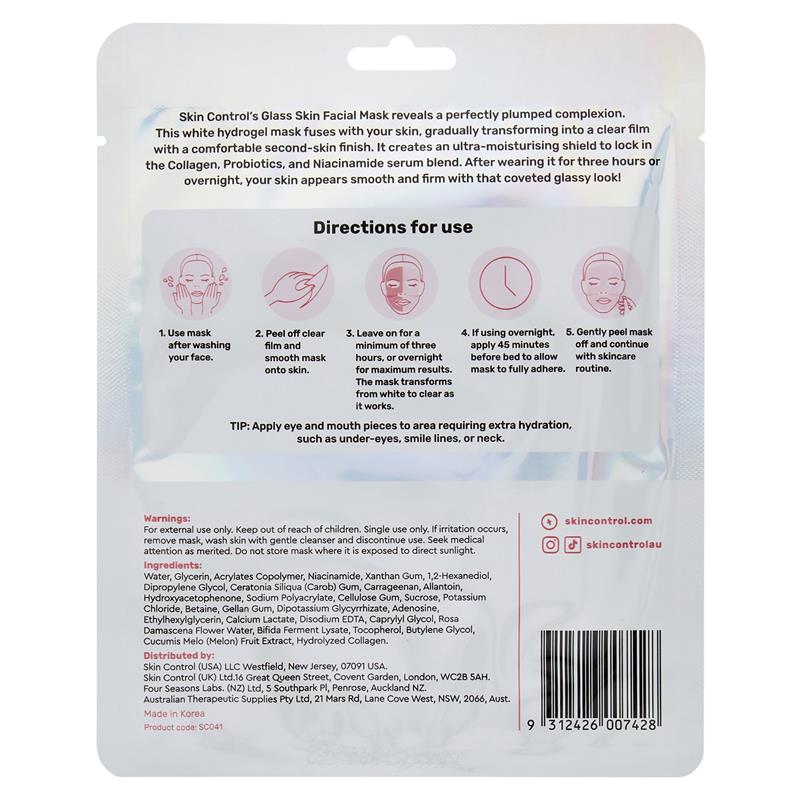 Skin Control Glass Skin Face Mask Collagen