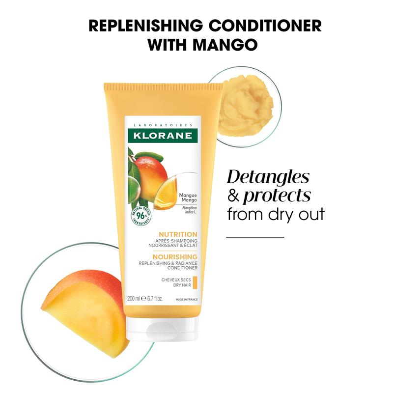 Klorane Nourishing Mango Conditioner 200ml – Dry Hair