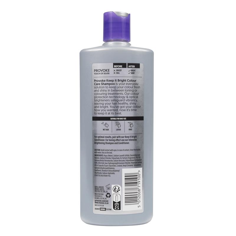Provoke Touch Of Silver Colour Care Shampoo 400ml
